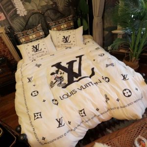 Lv type 15 bedding sets duvet cover lv bedroom sets luxury brand bedding