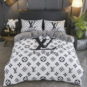 Lv type 149 bedding sets duvet cover lv bedroom sets luxury brand bedding