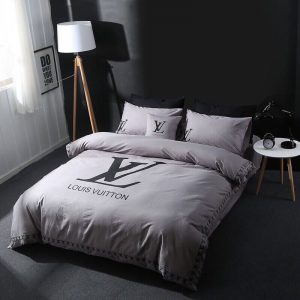 Lv type 147 bedding sets duvet cover lv bedroom sets luxury brand bedding
