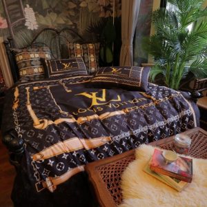 Lv type 14 bedding sets duvet cover lv bedroom sets luxury brand bedding