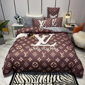 Lv type 133 bedding sets duvet cover lv bedroom sets luxury brand bedding