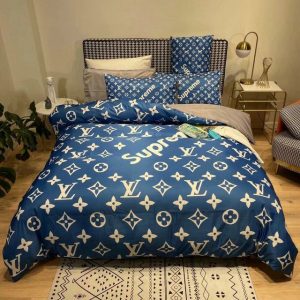 Lv type 119 bedding sets duvet cover lv bedroom sets luxury brand bedding