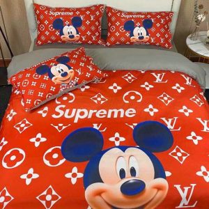 Lv type 116 bedding sets duvet cover lv bedroom sets luxury brand bedding