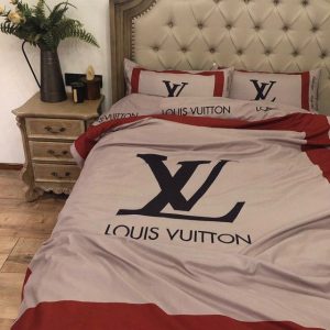 Lv type 110 bedding sets duvet cover lv bedroom sets luxury brand bedding