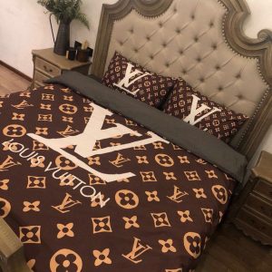 Lv type 108 bedding sets duvet cover lv bedroom sets luxury brand bedding
