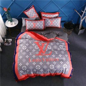 Lv type 105 bedding sets duvet cover lv bedroom sets luxury brand bedding