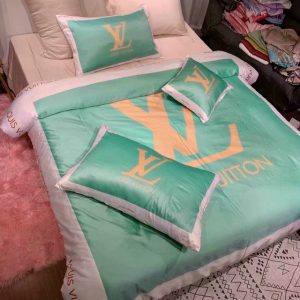 Lv type 103 bedding sets duvet cover lv bedroom sets luxury brand bedding