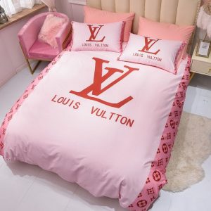 Lv type 09 bedding sets duvet cover lv bedroom sets luxury brand bedding