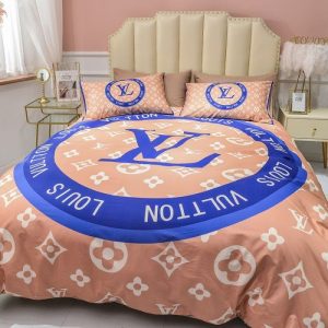 Lv type 08 bedding sets duvet cover lv bedroom sets luxury brand bedding