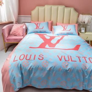 Lv type 07 bedding sets duvet cover lv bedroom sets luxury brand bedding