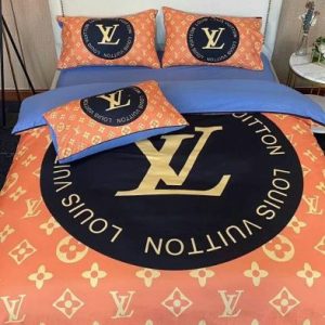 Lv type 04 bedding sets duvet cover lv bedroom sets luxury brand bedding