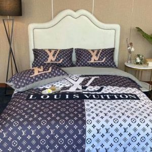 Lv type 03 bedding sets duvet cover lv bedroom sets luxury brand bedding