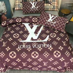 Lv type 02 bedding sets duvet cover lv bedroom sets luxury brand bedding