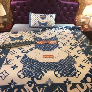 Lv sp type 09 bedding sets duvet cover lv bedroom sets luxury brand bedding