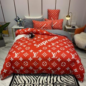 Lv sp type 06 bedding sets duvet cover lv bedroom sets luxury brand bedding