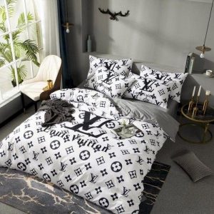 Lv luxury bedding set luxury duvet cover 1 duvet cover wedding gift