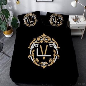 Lv 40 bedding sets duvet cover bedroom luxury brand bedding customized bedroom