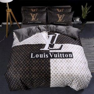 Lv 38 bedding sets duvet cover bedroom luxury brand bedding customized bedroom