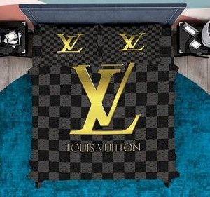 Lv 34 bedding sets duvet cover bedroom luxury brand bedding customized bedroom