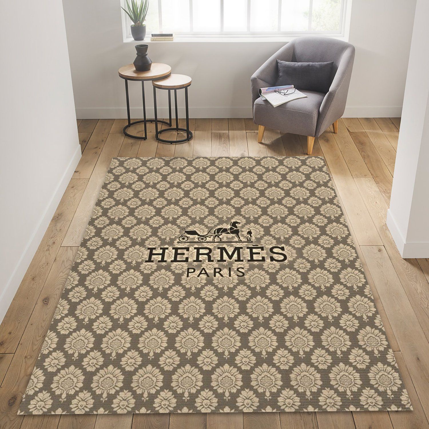 Hermes ver14 art rug living room and bed room rug  floor us decor