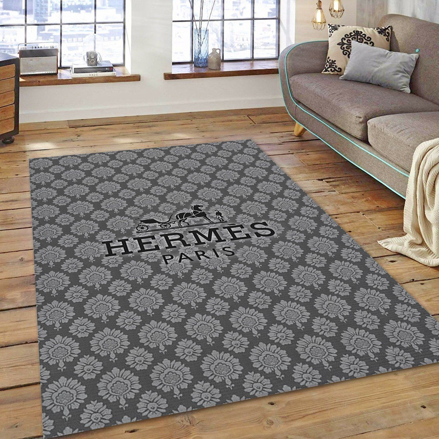 Hermes ver10 area rug bedroom rug  floor decor #Rug#carpet#Homedecor