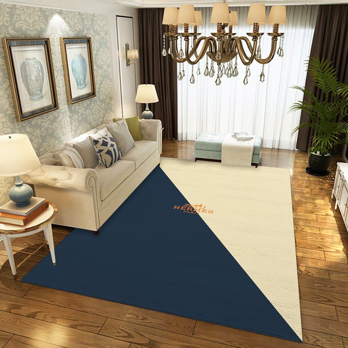 Hermes ver1 art rug bedroom rug  floor home decor