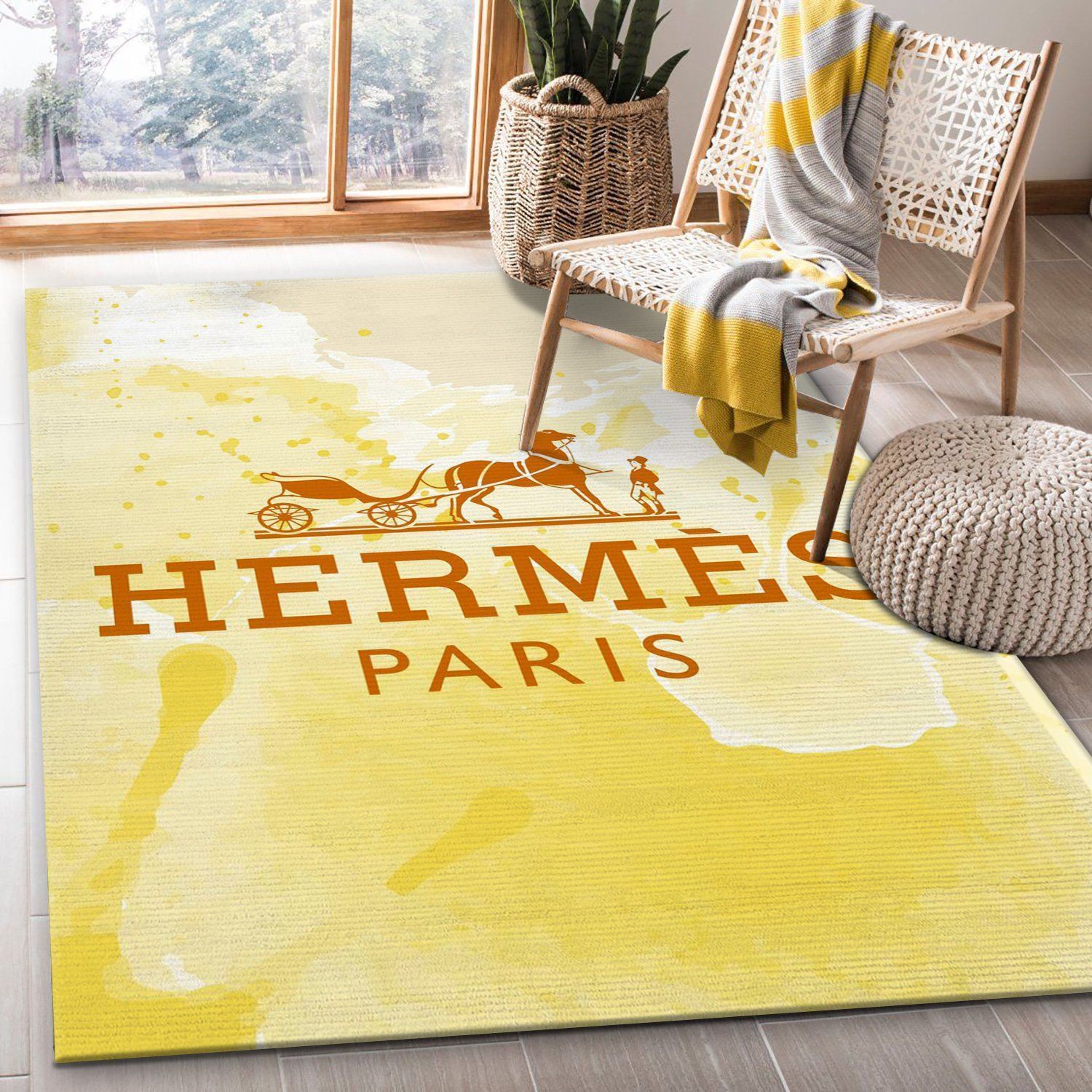 Hermes paris rug living room rug home decor floor decor