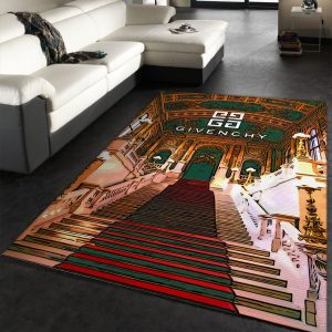 Givenchy logo area rug fashion brand rug floor decor home decor #Rug#carpet#Homedecor
