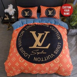 Lv 24 bedding sets duvet cover bedroom luxury brand bedding customized bedroom
