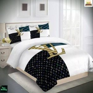 Lv 14 bedding sets duvet cover bedroom luxury brand bedding customized bedroom