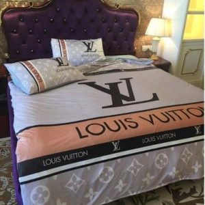 Lv 12 bedding sets duvet cover bedroom luxury brand bedding customized bedroom
