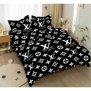 Lv 07 bedding sets duvet cover bedroom luxury brand bedding customized bedroom