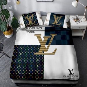 Lv 04 bedding sets duvet cover bedroom luxury brand bedding customized bedroom