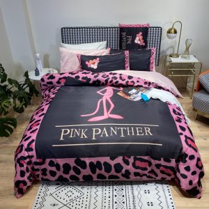 Luxury pink panther bedding sets duvet cover bedroom sets