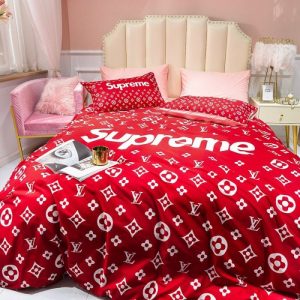 Luxury lv sp pudsey bear bedding sets duvet cover lv bedroom sets luxury brand bedding