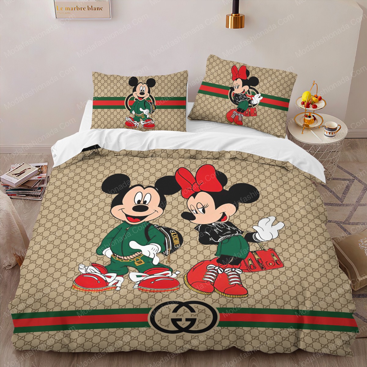 Gucci mickey mouse bedding sets