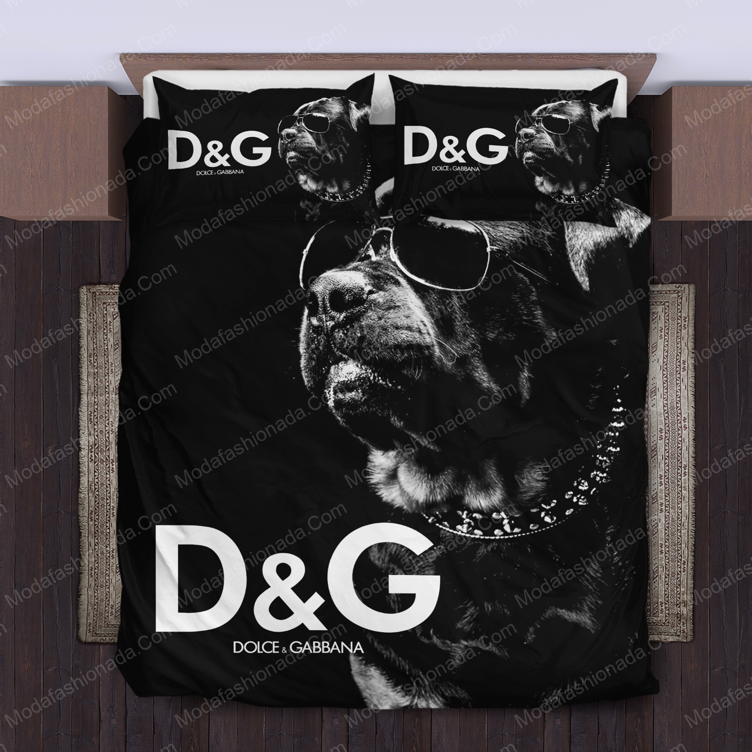 Rotweller dolce & gabbana bedding sets