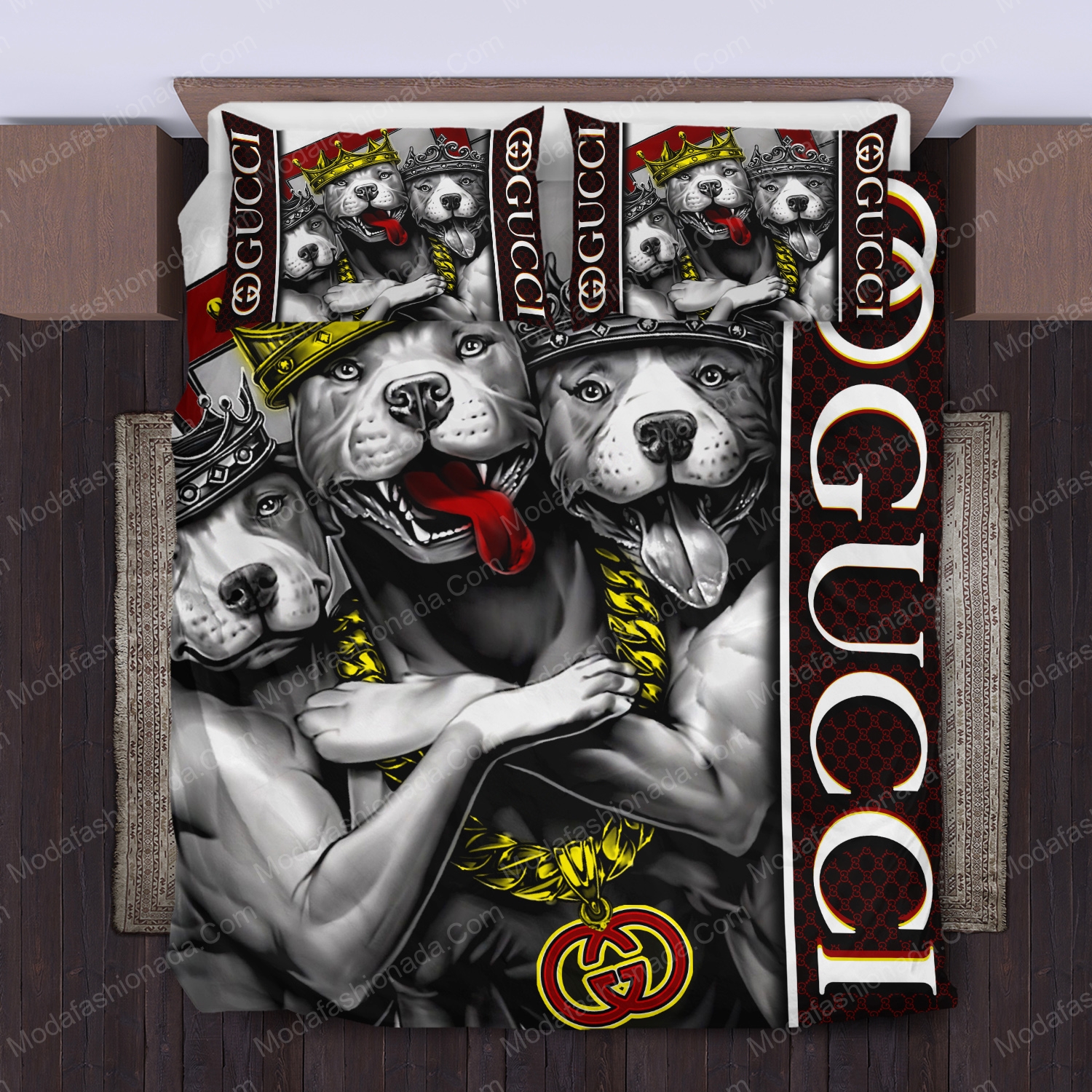 Gucci pitbull bedding sets