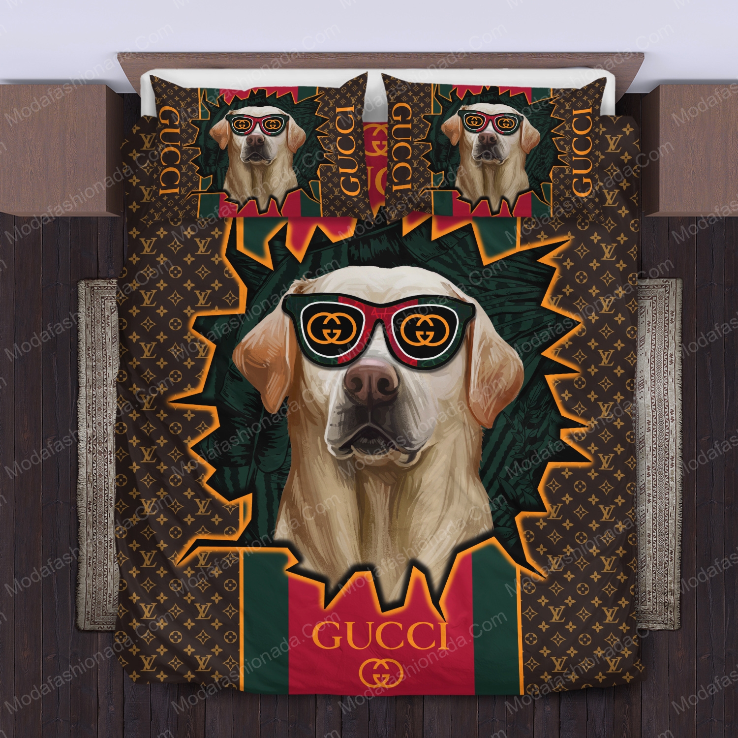 Labrador retrievers gucci bedding sets