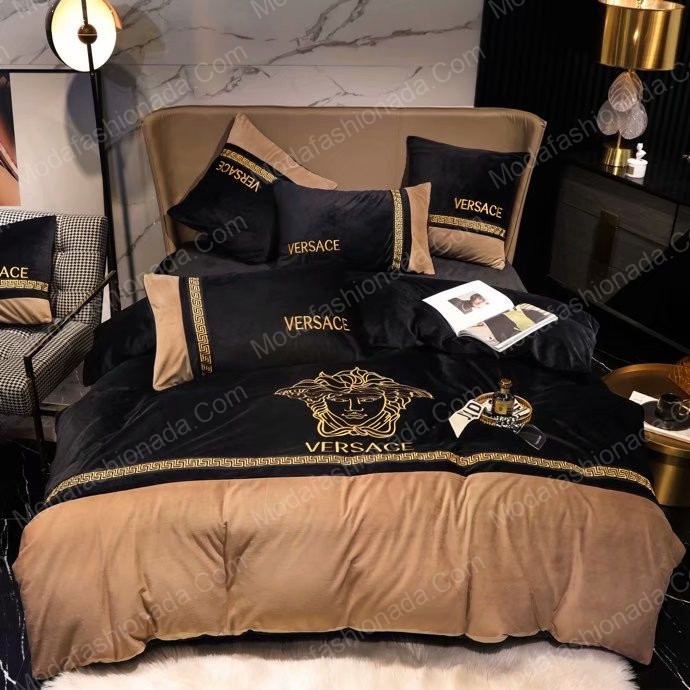 Luxury versace logo brands 25 bedding set