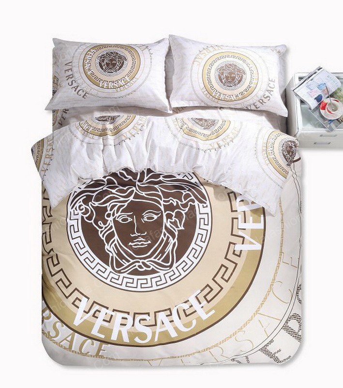 Luxury versace logo brands 7 bedding set