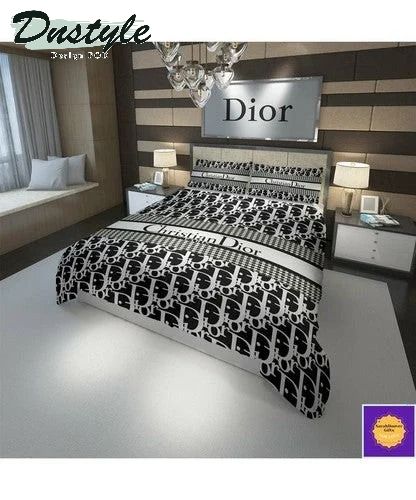 Christian dior logo bedding set duvet cover set bedroom set do bedding set