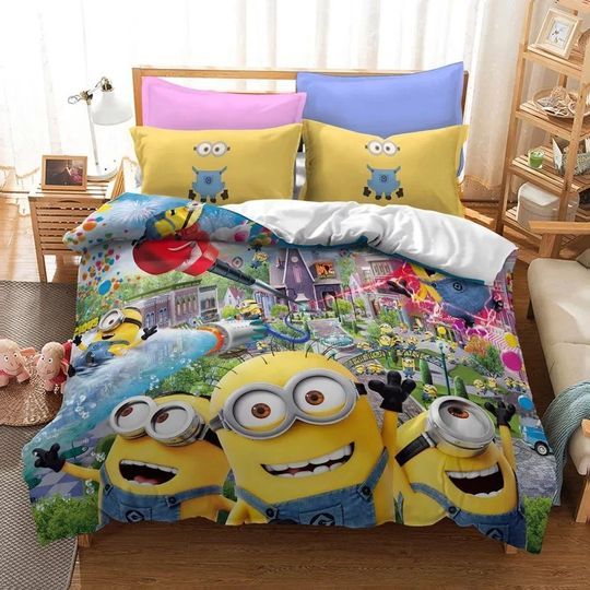 Despicable me minions 2 duvet quilt bedding set
