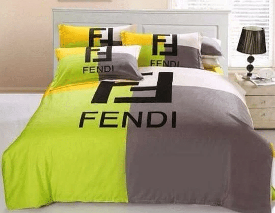 Fendi 19 duvet cover bedroom luxury brand quilt bedding set