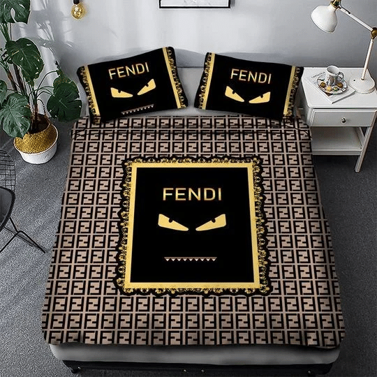 Fendi 20 duvet cover bedroom luxury brand quilt bedding set