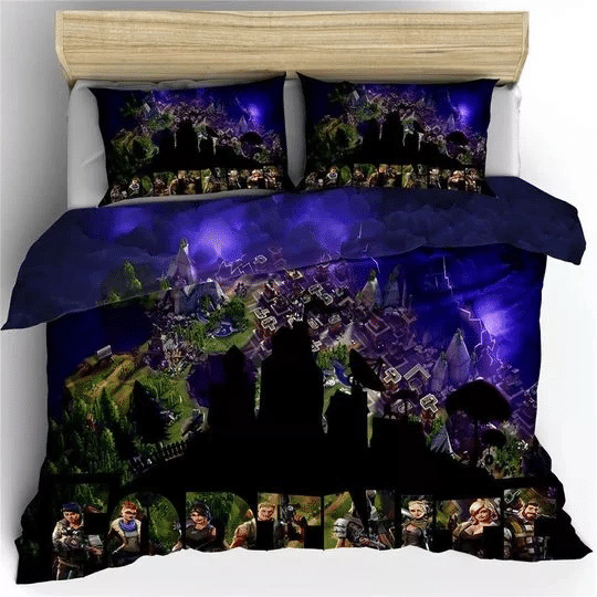Fortnite team 4 duvet quilt bedding set 2