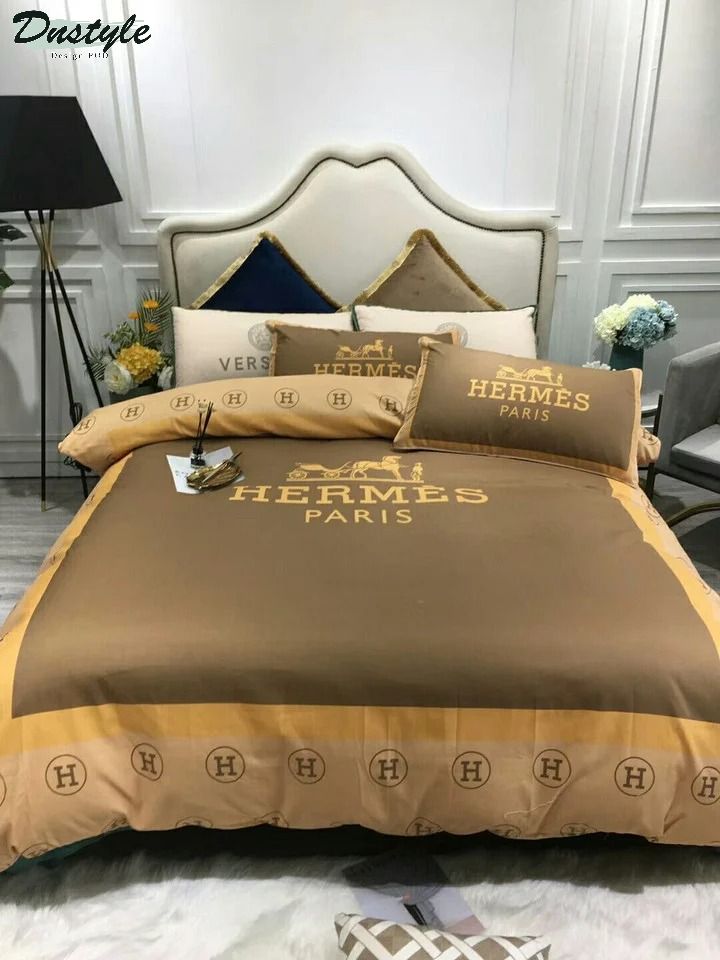 Hermes paris luxury brand type 13 hm bedding sets quilt sets duvet cover bedroom sets