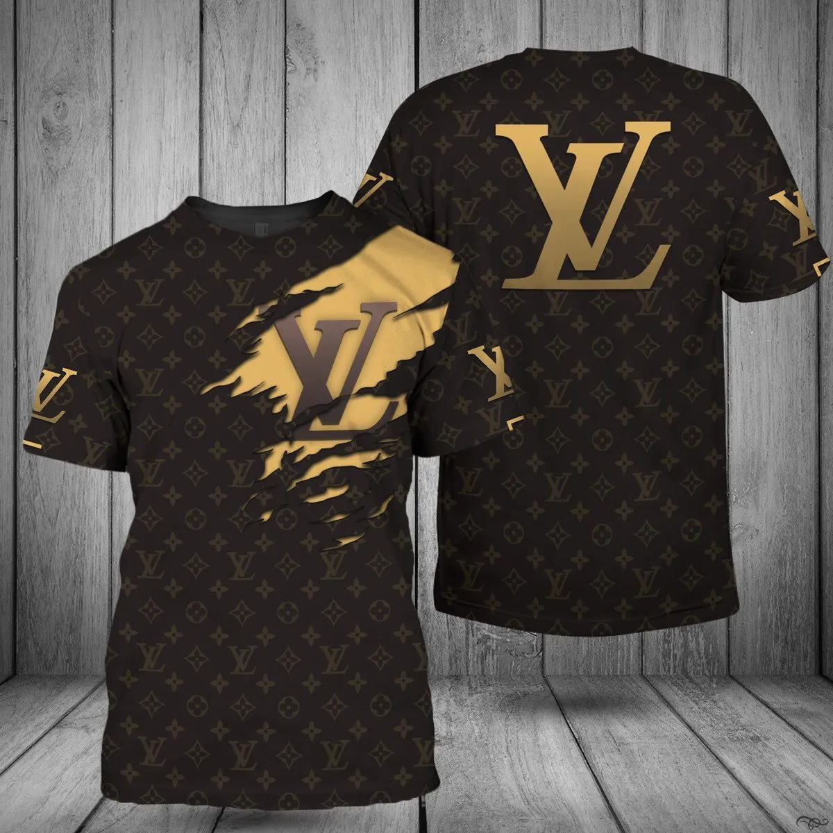 Louis vuitton dark brown luxury brand t-shirt for men women #tshirt#clothes#outfit