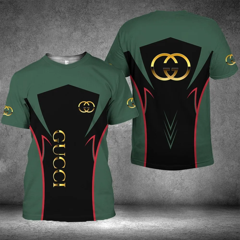 Gucci new black green luxury brand t-shirt for men women #tshirt#clothes#outfit