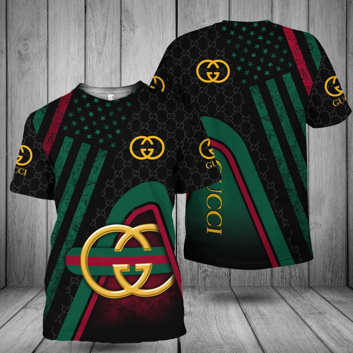 Gucci black green luxury brand t-shirt for men women #tshirt#clothes#outfit